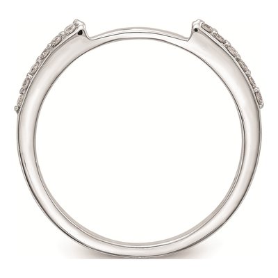 14K White Gold Set of 2 Wedding Band Mountings – view 3