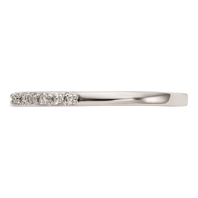 14K White Gold Set of 2 Wedding Band Mountings – view 4