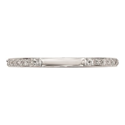 14K White Gold Set of 2 Wedding Band Mountings – view 5