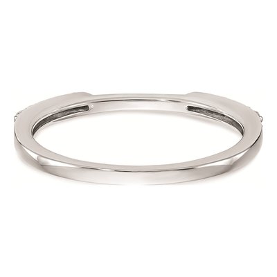 14K White Gold Set of 2 Wedding Band Mountings – view 6