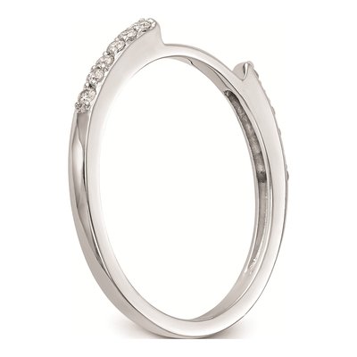 14K White Gold Set of 2 Wedding Band Mountings – view 7
