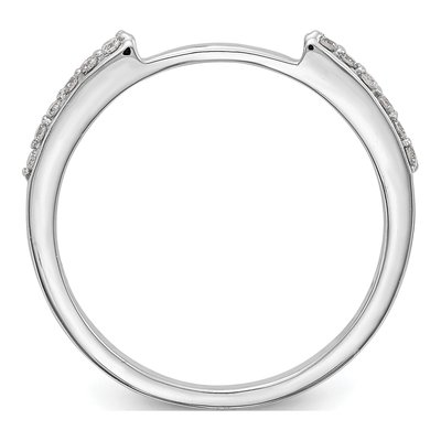 14K White Gold Diamond Wedding Band Set of 2 – view 3