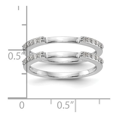 14K White Gold Diamond Wedding Band Set of 2 – view 8