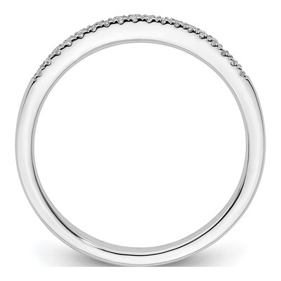 14K White Gold 1/10 ct tw Diamond Wedding Band – view 3