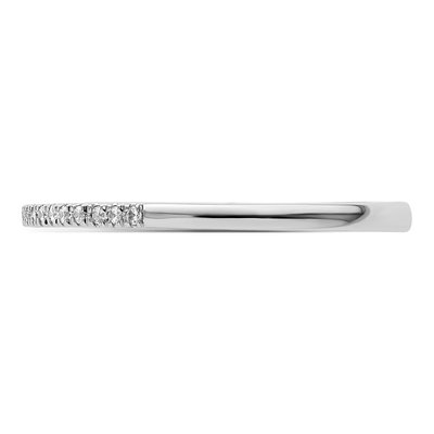 14K White Gold 1/10 ct tw Diamond Wedding Band – view 5