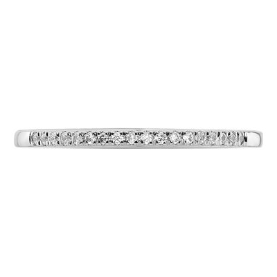 14K White Gold 1/10 ct tw Diamond Wedding Band – view 6