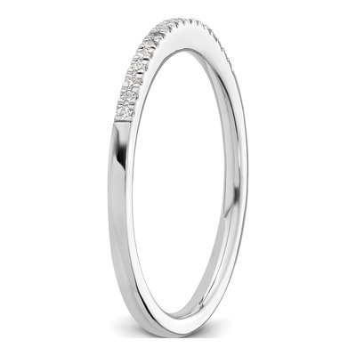 14K White Gold 1/10 ct tw Diamond Wedding Band – view 8