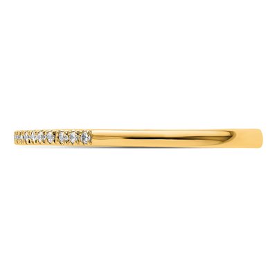 14K Yellow Gold 0.09 ct tw Diamond Wedding Band – view 3