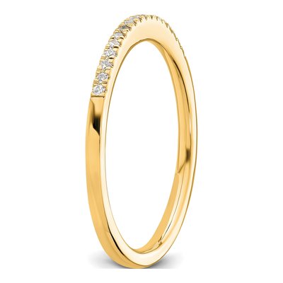 14K Yellow Gold 0.09 ct tw Diamond Wedding Band – view 7