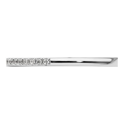 14K White Gold 1/10 ct tw Diamond Wedding Band – view 3