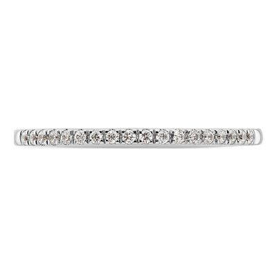 14K White Gold 1/10 ct tw Diamond Wedding Band – view 4