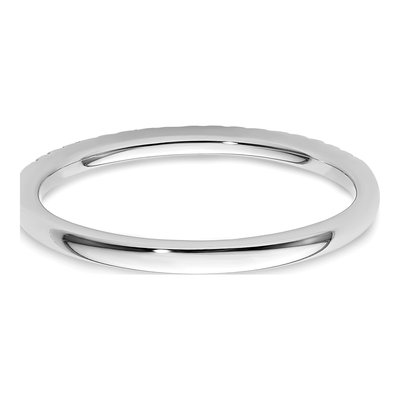 14K White Gold 1/10 ct tw Diamond Wedding Band – view 5