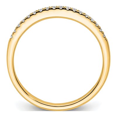 14K Yellow Gold 1/10 ct tw Diamond Wedding Band – view 2