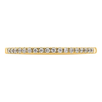 14K Yellow Gold 1/10 ct tw Diamond Wedding Band – view 4