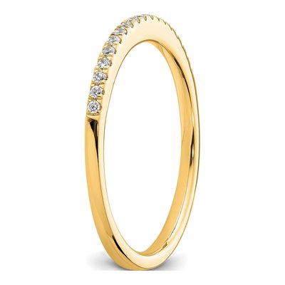 14K Yellow Gold 1/10 ct tw Diamond Wedding Band – view 6