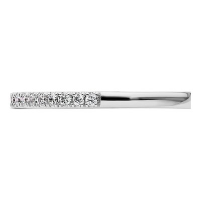 14K White Gold 1/5 ct tw Diamond Wedding Band – view 3