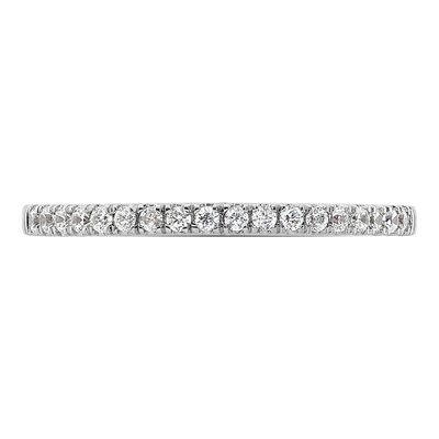 14K White Gold 1/5 ct tw Diamond Wedding Band – view 4