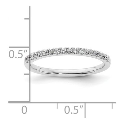14K White Gold 1/5 ct tw Diamond Wedding Band – view 7