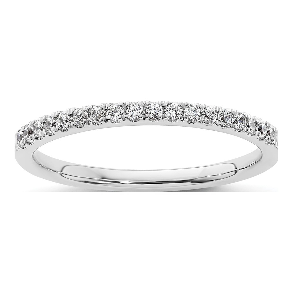 14K White Gold 1/5 ct tw Diamond Wedding Band
