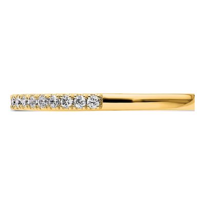 14K Yellow Gold 1/6 ct tw Diamond Wedding Band – view 3
