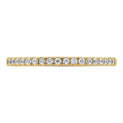 14K Yellow Gold 1/6 ct tw Diamond Wedding Band – view 4