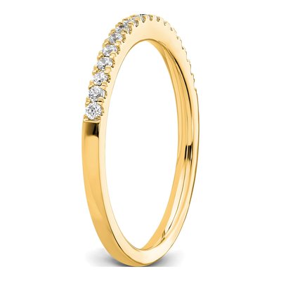 14K Yellow Gold 1/6 ct tw Diamond Wedding Band – view 6