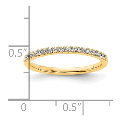 14K Yellow Gold 1/6 ct tw Diamond Wedding Band – view 7