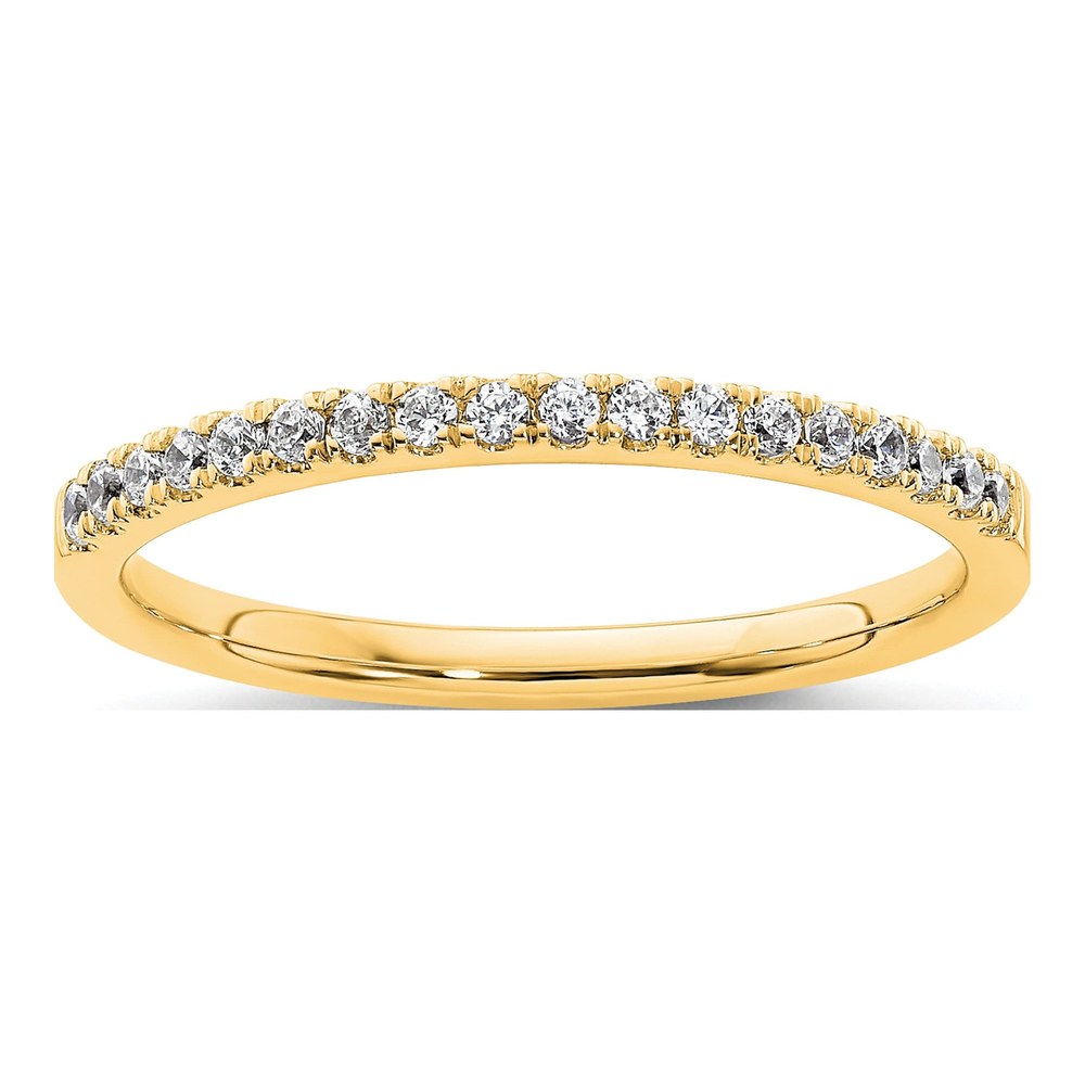 14K Yellow Gold 1/6 ct tw Diamond Wedding Band