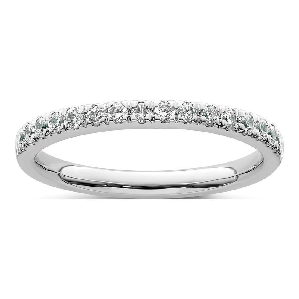 14K White Gold 1/3 ct tw Diamond Wedding Band