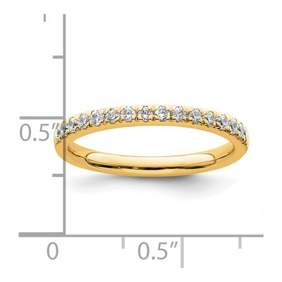 14K Yellow Gold 0.32 ct tw Diamond Wedding Band – view 7