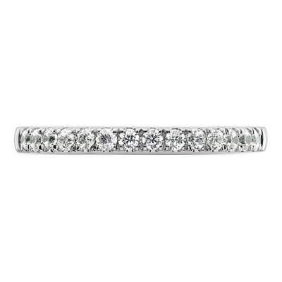 14K White Gold 1/3 ct tw Diamond Wedding Band – view 6