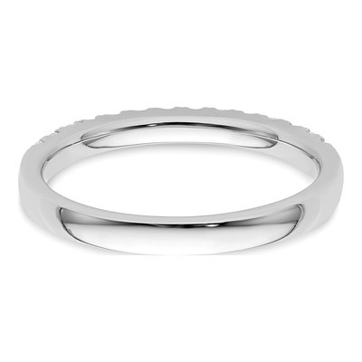 14K White Gold 1/3 ct tw Diamond Wedding Band – view 7