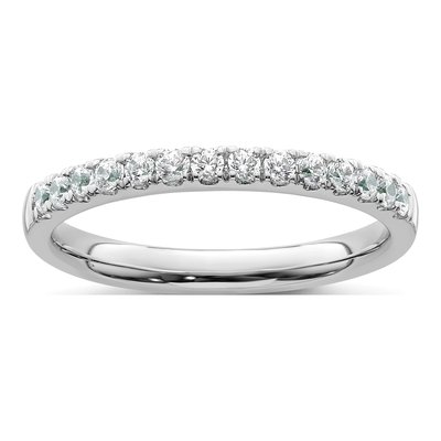 14K White Gold 1/3 ct tw Diamond Wedding Band