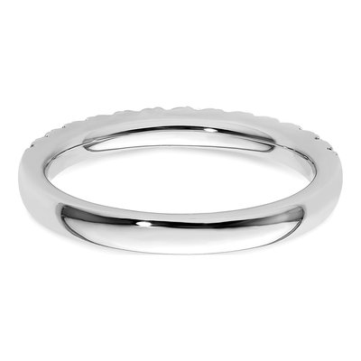 14K White Gold 3/8 ct tw Diamond Wedding Band – view 7