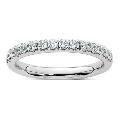 14K White Gold 3/8 ct tw Diamond Wedding Band