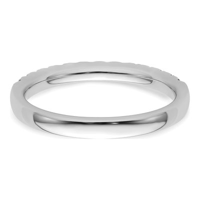 14K White Gold 1/2 ct tw Diamond Wedding Band – view 5