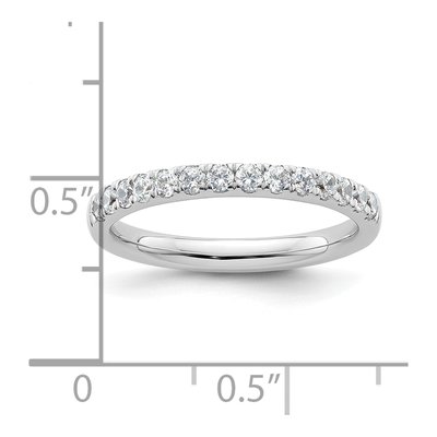 14K White Gold 1/2 ct tw Diamond Wedding Band – view 7