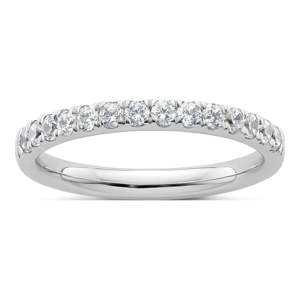 14K White Gold 1/2 ct tw Diamond Wedding Band