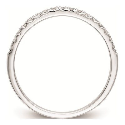 14K White Gold Diamond Wedding Band Mounting – view 3