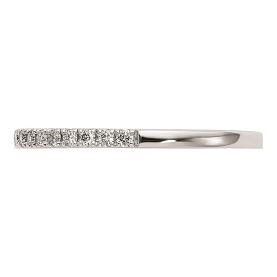 14K White Gold Diamond Wedding Band Mounting – view 5