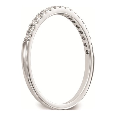 14K White Gold Diamond Wedding Band Mounting – view 8