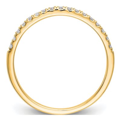14K Yellow Gold 1/6 ct tw Diamond Wedding Band – view 2
