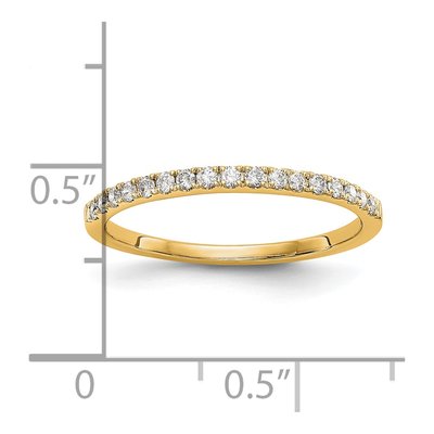 14K Yellow Gold 1/6 ct tw Diamond Wedding Band – view 3