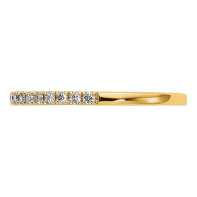 14K Yellow Gold 1/6 ct tw Diamond Wedding Band – view 4