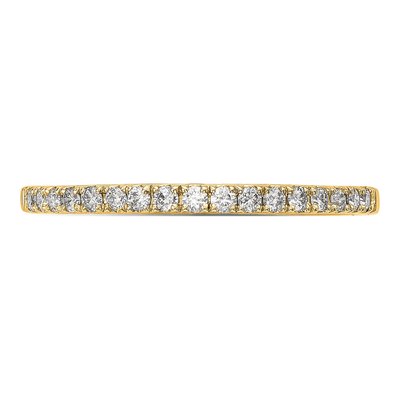 14K Yellow Gold 1/6 ct tw Diamond Wedding Band – view 5