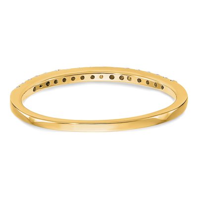 14K Yellow Gold 1/6 ct tw Diamond Wedding Band – view 6