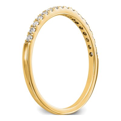 14K Yellow Gold 1/6 ct tw Diamond Wedding Band – view 7