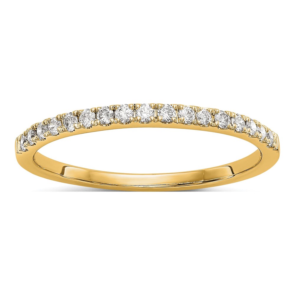 14K Yellow Gold 1/6 ct tw Diamond Wedding Band