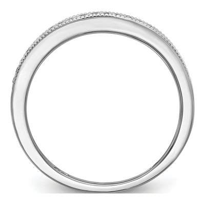 14K White Gold Diamond Wedding Band Set, 2 Rings – view 2