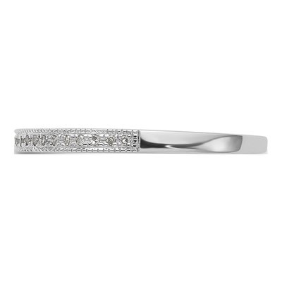 14K White Gold Diamond Wedding Band Set, 2 Rings – view 3